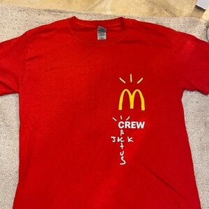 Gildan brand McDonalds Travis Scott Cactus Jack T-shirt